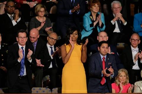 First lady wears sunny shift for State of the Union | Miami Herald